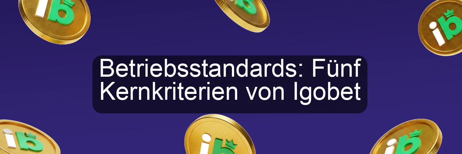 Betriebsstandards: Fünf Kernkriterien von Igobet Betriebsstandards: Fünf Kernkriterien von Igobet